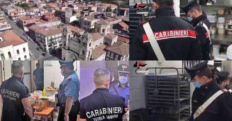Un bar con 13 dipendenti tutti in nero e carne priva di tracciabilità
