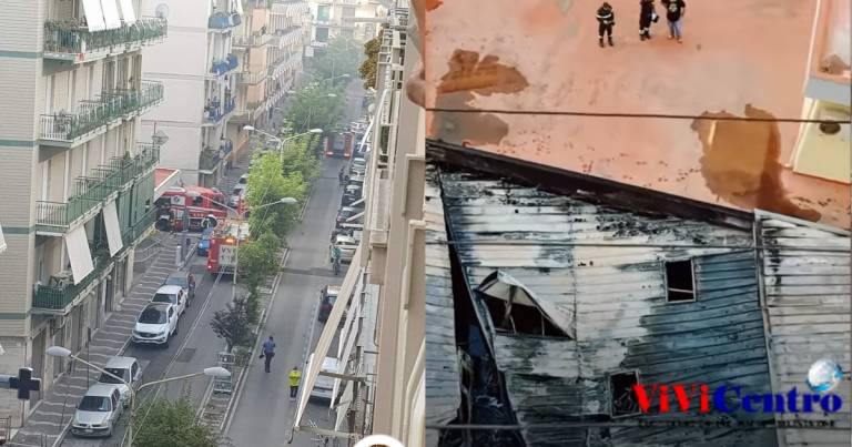 Castellammare di Stabia: incendio alla Posta Centrale in via Plinio