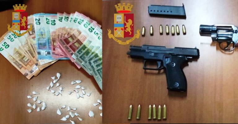 Arresti polizia; in manette soggetti per droga e armi
