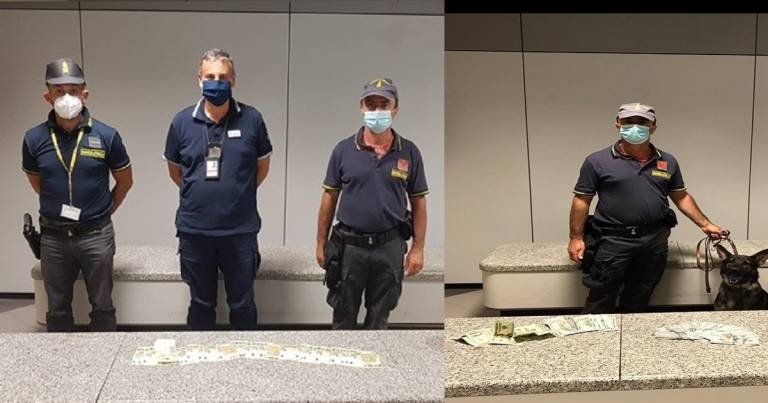 Fermati all’aeroporto due stranieri per violazione alla normativa valutaria