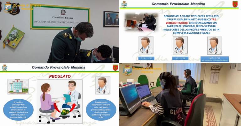 Peculato, truffa e falso: sequestrati oltre 65.000 euro a tre dirigenti medici