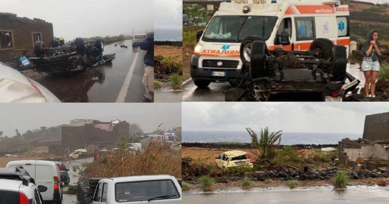 Tromba d’aria si abbatte su Pantelleria: al momento risultano 2 morti e 9 feriti
