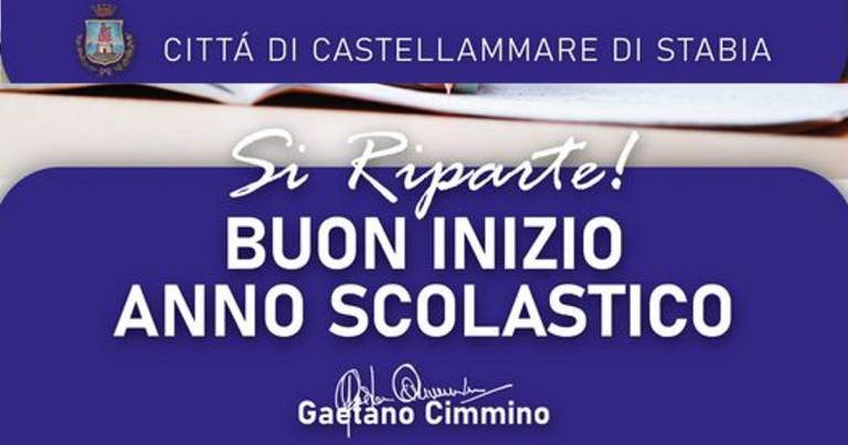 Ripresa lezioni; il messaggio di Cimmino agli studenti stabiesi