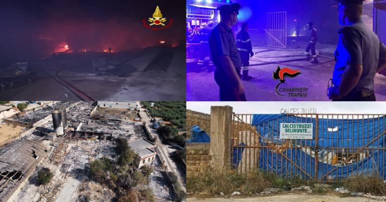 Migrante morto in un incendio nel campo di “Calcestruzzi Selinunte”