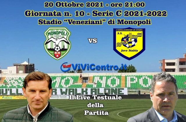Monopoli-Juve Stabia – Rileggi LIVE 1-0 (30° Mercadante)