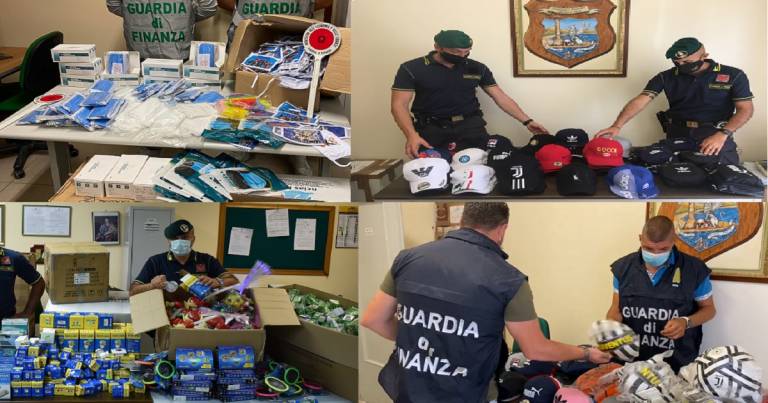 Sequestrati complessivamente oltre 8000 articoli irregolari
