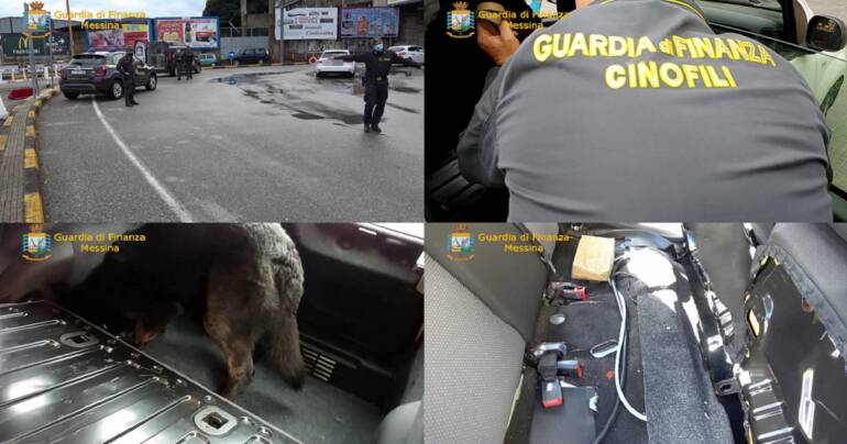 Arrestato corriere argentino proveniente dalla Calabria e sequestrati kg 1,260 di cocaina pura