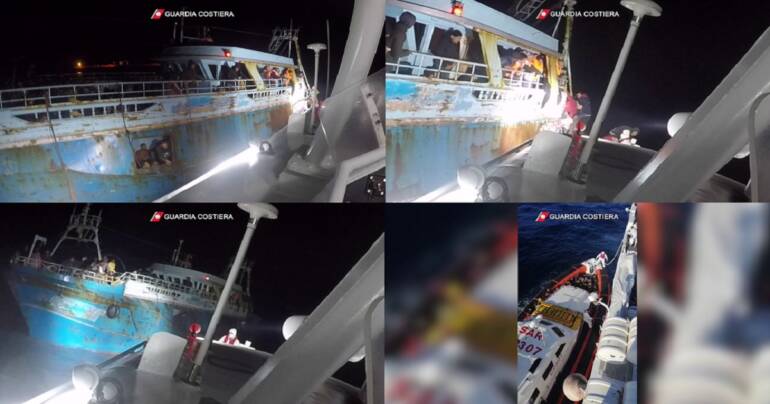 Due barconi in difficoltà soccorsi dalla Guardia Costiera italiana
