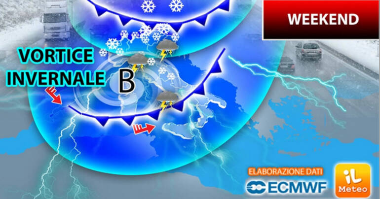 Imminente Attacco Polare: tanta Pioggia e NEVE fino in collina!