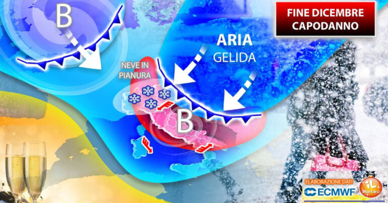 Alta pressione fino a Giovedì 23, poi il maltempo di Natale