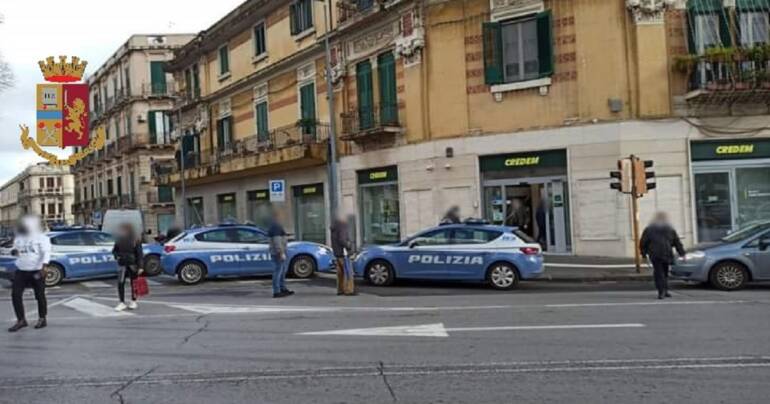 Arrestato il 55enne palermitano autore della tentata rapina ad una Banca di Messina