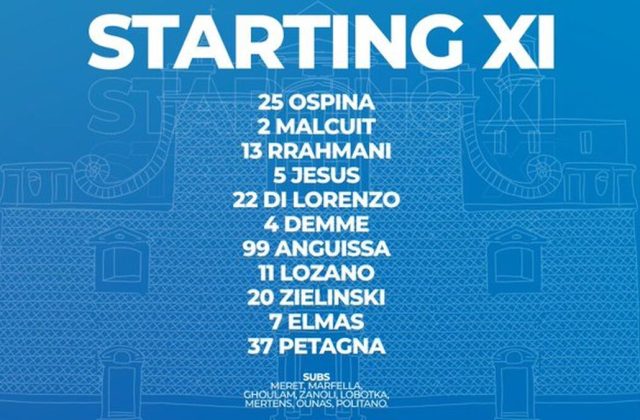 Milan-Napoli, le formazioni ufficiali