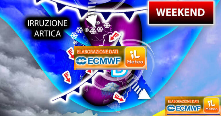Maltempo verso Sud, Weekend con Irruzione Artica!
