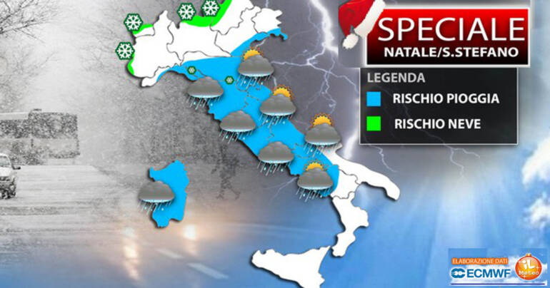 Natale e Santo Stefano: 25-26-27 dicembre con ben 3 Perturbazioni!
