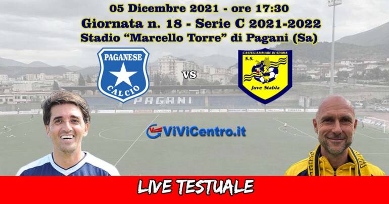 Paganese-Juve Stabia –  Rileggi LIVE 3-1