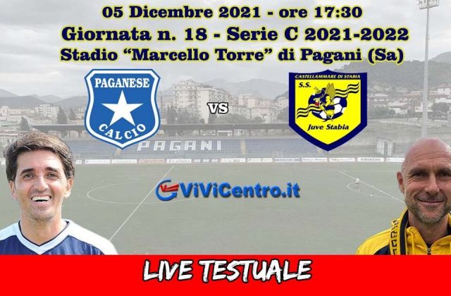 Paganese-Juve Stabia –  Rileggi LIVE 3-1