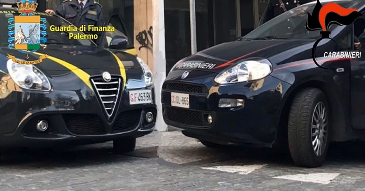 Sequestrato dall’operazione congiunta di Comando Provinciale dei Carabinieri e della Guardia di Finanza di Palermo