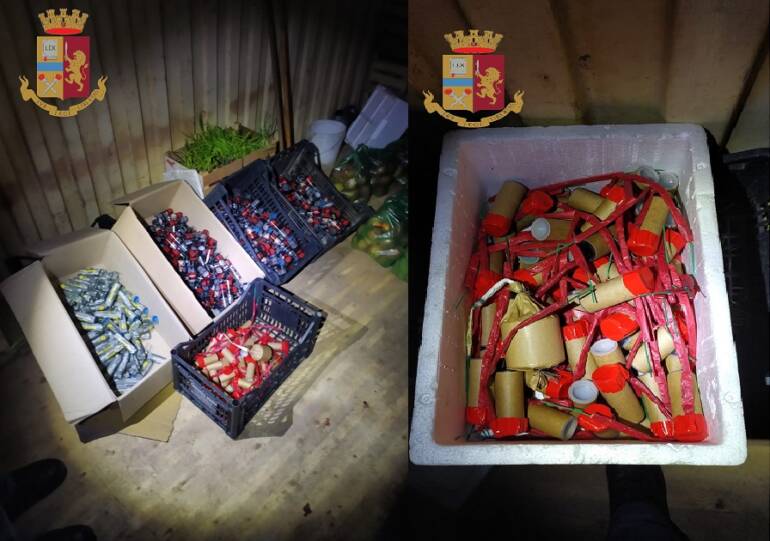 Sequestrati 23 kg si botti di Capodanno. Emesso avviso orale a carico del detentore