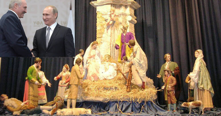 Il presepe animato di Lukashenko è quasi terminato