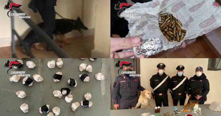 Arrestati due pregiudicati per detenzione ai fini di spaccio di eroina e munizionamento