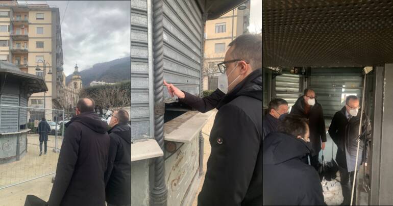 Chiosco in villa comunale; iniziati i lavori per accogliere i turisti