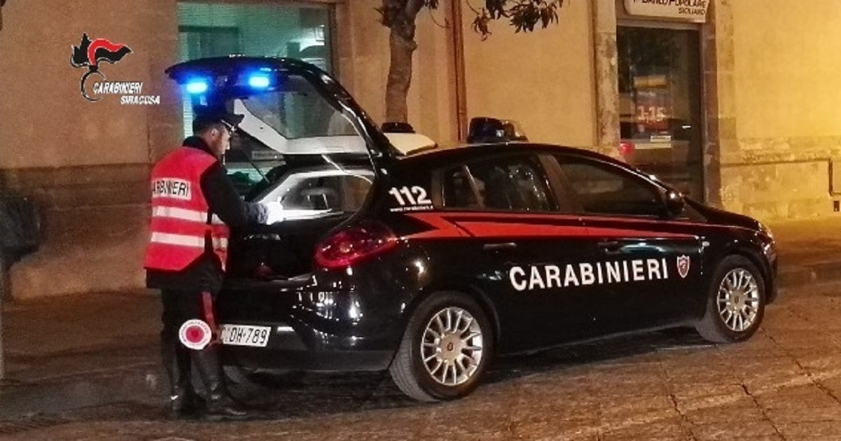 I CC del Nucleo Radiomobile della Compagnia di Siracusa hanno eseguito l’aggravamento in carcere