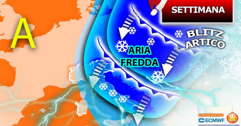 In settimana Blitz Artico e Anticiclone alle Corde! Tornano Piogge e Neve