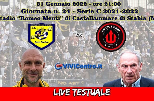 Juve Stabia-Foggia – Rileggi LIVE 3-1 (29° Di Pasquale aut., 32°e 24°s.t. Stoppa, 40°s.t. Rizzo Pinna)