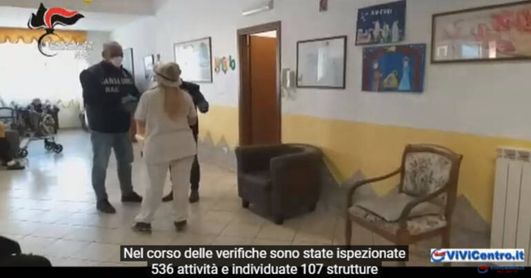 NAS, 42 sanzioni per operatori non vaccinati presso strutture per anziani (VIDEO)