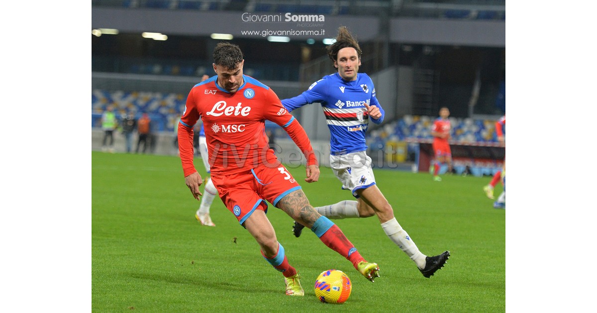 Napoli Sampdoria Lega Serie A TIM 2021 2022 (19) PETAGNA