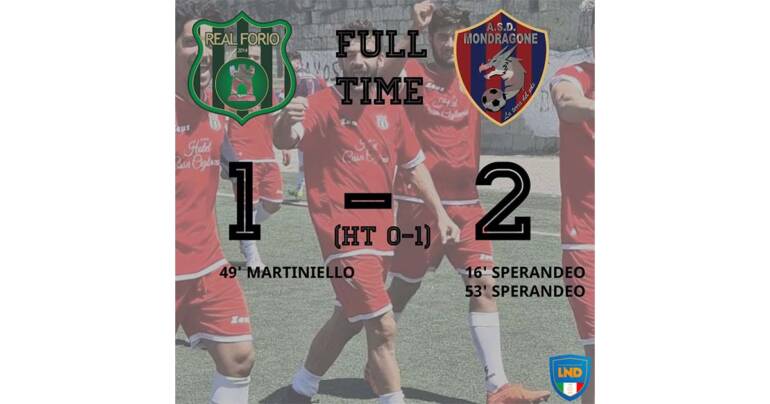 Real Forio altro k.o. Sperandeo fa felice il Mondragone