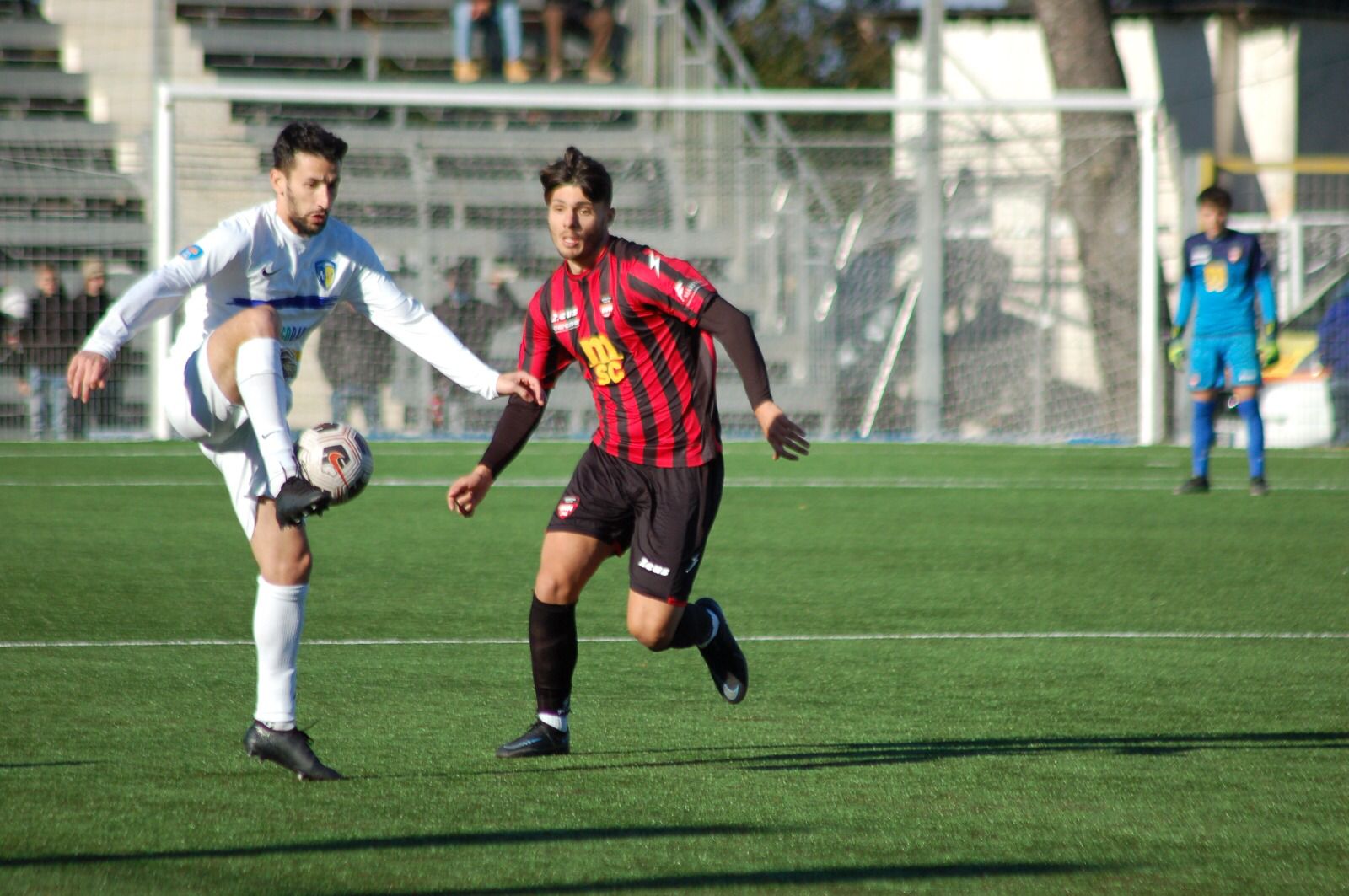 Virgilio in azione contro il Cerignola (Sorrento vs Audace Cerignola)