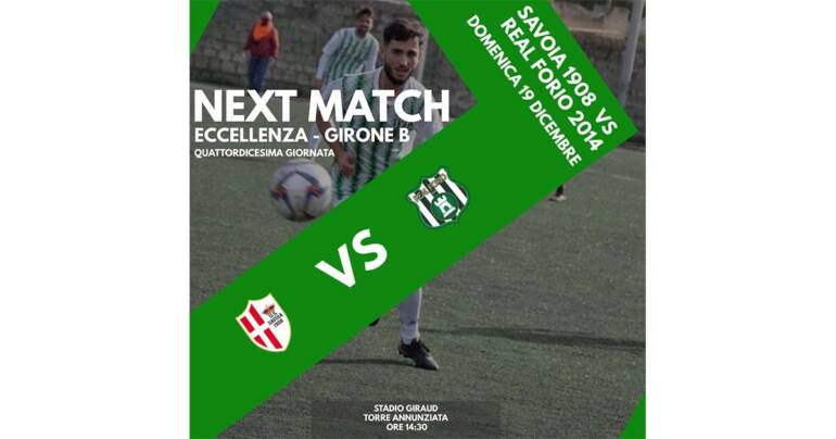 Il Real Forio sogna l’impresa nella tana del Savoia