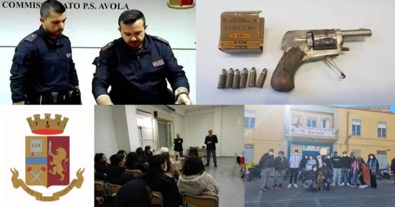 Arrestato un giovane per spaccio. Rinvenuto e sequestrato revolver. A scuola con gli studenti