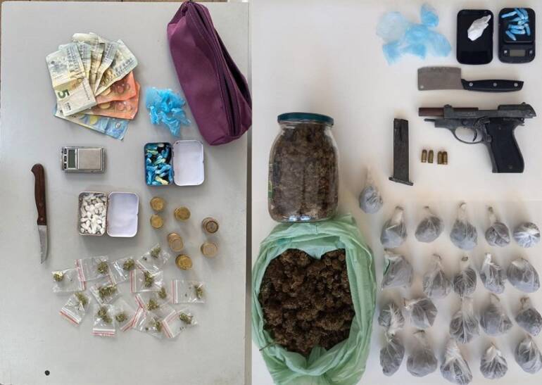 Arresti ai domiciliari per spaccio e detenzione armi; eseguita carcerazione per furto aggravato