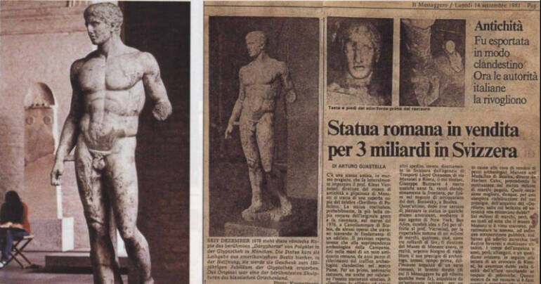 Gaetano Cimmino: “Il Doriforo di Stabiae torni in Italia”