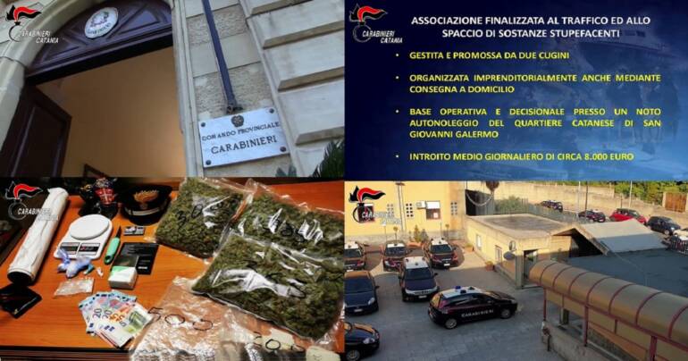 Gestivano il traffico di stupefacenti e percepivano il reddito di cittadinanza: 13 arresti