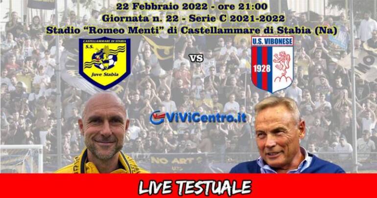 Juve Stabia-Vibonese – Rileggi LIVE 3-1 (11° s.t. Bentivegna, 30° s.t.  Ngom, 35° s.t. Eusepi, 51° s.t. Stoppa)