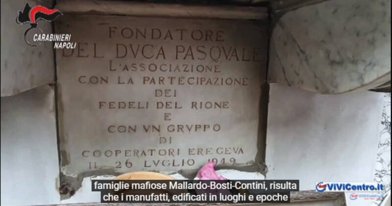 NAPOLI, i CC sequestrano 11 edicole votive riconducibili alla camorra