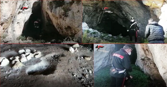 intervenuti nei pressi di una grotta di notevoli dimensioni ubicata nella zona della “Pillirina”