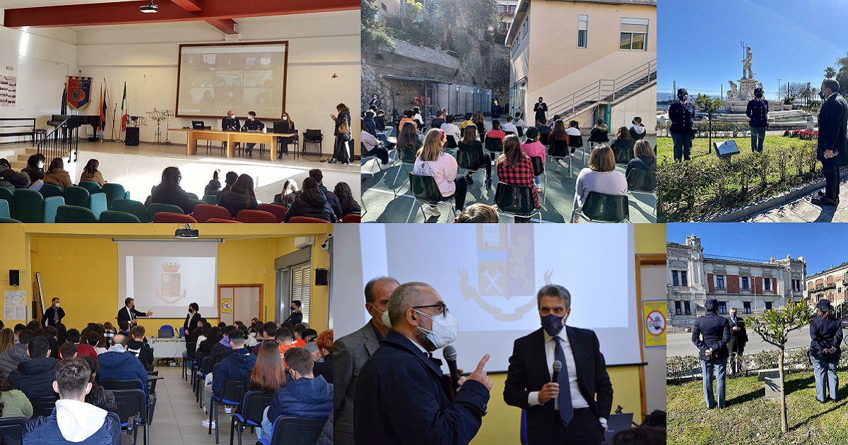 Il Questore di Messina e gli agenti della Polizia di Stato hanno incontrato gli studenti della città e della provincia