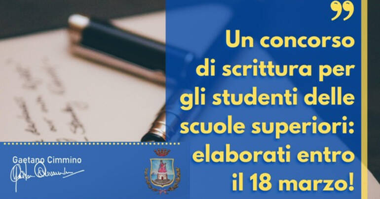 Castellammare: al via il concorso di scrittura per gli studenti