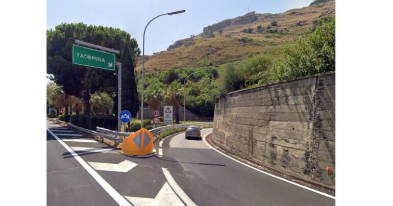 Chiusura dello svincolo di uscita verso Taormina solo per chi viaggia da Catania verso Messina