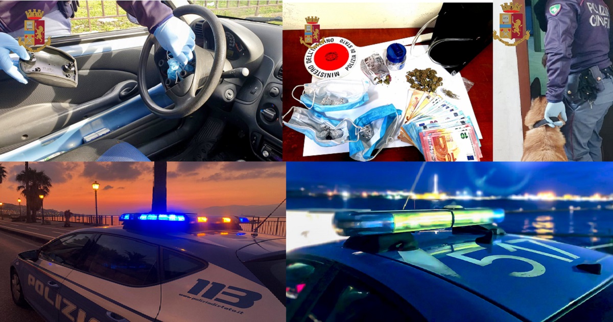 La Polizia di Stato di Messina ha denunciato un messinese che nascondeva la droga nel volante dell’automobile