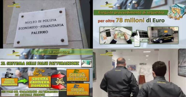 Fatture false per oltre 300 milioni di euro: eseguito provvedimento di sequestro per 78 milioni