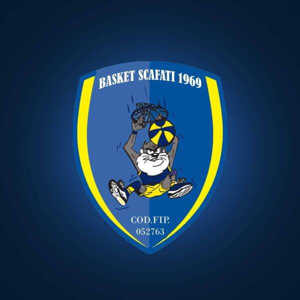 Grafica blu logo Givova Scafati Basket