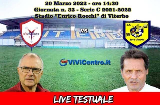 Monterosi Tuscia-Juve Stabia – Rileggi LIVE 3-0 (13°, 33° e 64° Costantino)