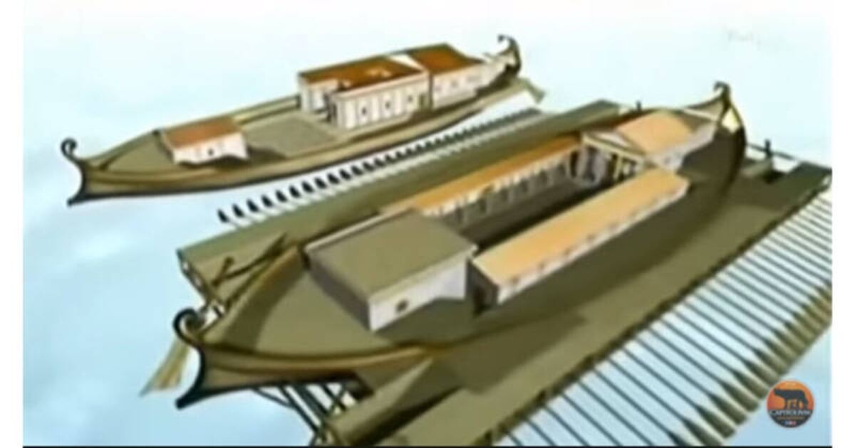 Il timone della nave di Caligola nel Museo Corderia di Stabia VIDEO