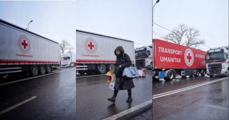 Ucraina primi aiuti della Croce Rossa italiana arrivati a destinazione