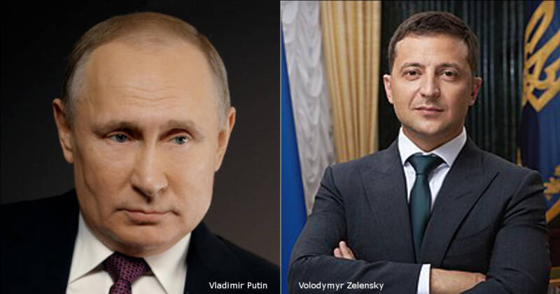 Ucraina senza tregua, Vladimir Putin e Volodymyr Zelensky